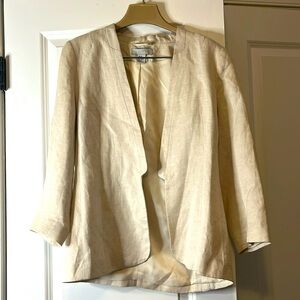 Tan linen jacket with lining